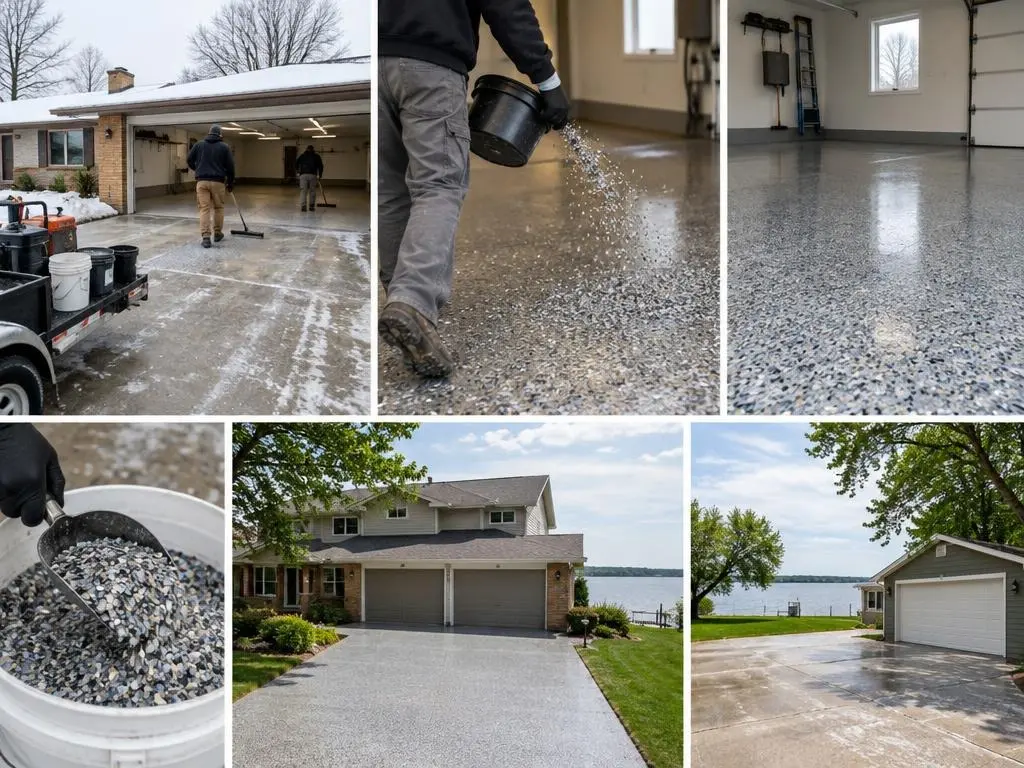 Flake Epoxy Floors in Appleton, WI